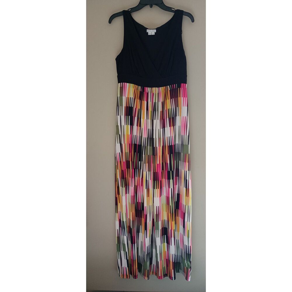 London Times Sleeveless Maxi Dress Size 12